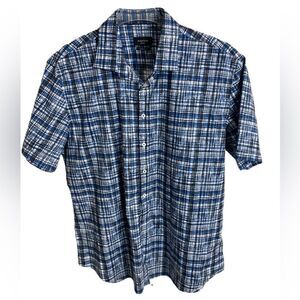 #307 BUGATCHI Plaid Shaped Fit Button down